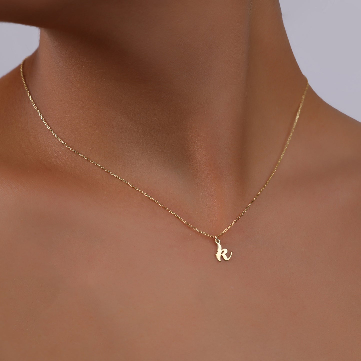 925 Sterling Silver Personalized Handwritten Letter Necklace