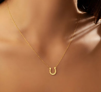 925 Sterling Silver Horse Shoe Necklace