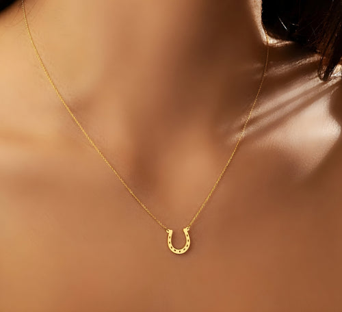 925 Sterling Silver Horse Shoe Necklace