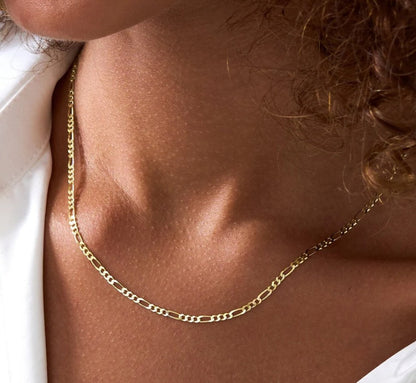 925 Sterling Silver Figaro Chain Necklace