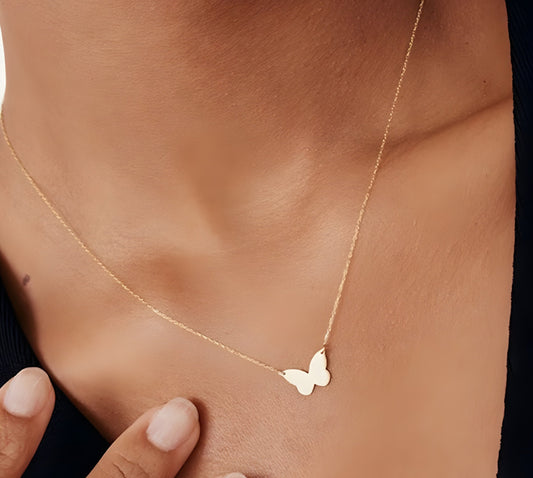 925 Sterling Silver Butterfly Necklace