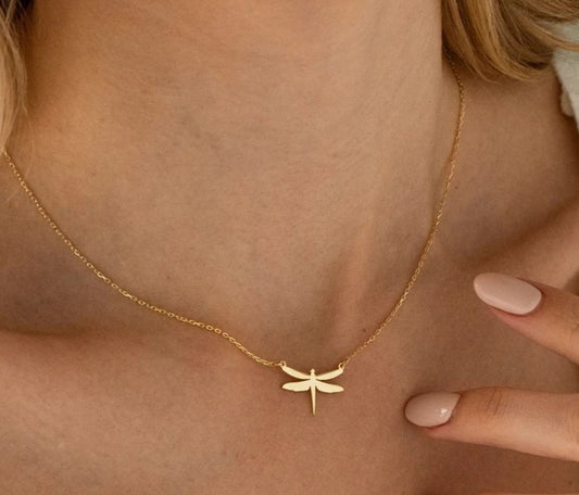 925 Sterling Silver Dragonfly Necklace