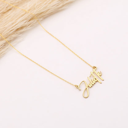 925 Sterling Silver Personalized Handwritten Name Necklace