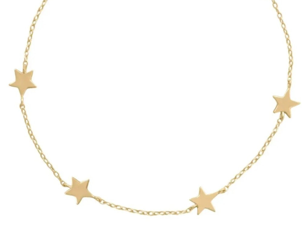 925 Sterling Silver 5-Star Elegant Bracelet