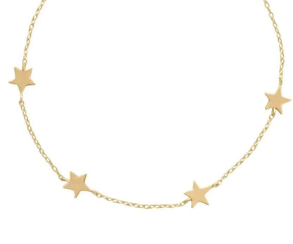 925 Sterling Silver 5-Star Elegant Bracelet
