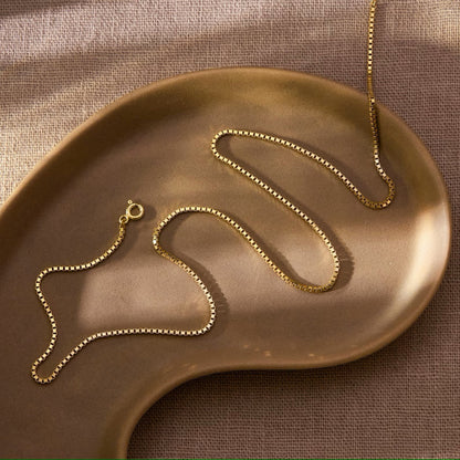 925 Sterling Silver Box Chain Necklace