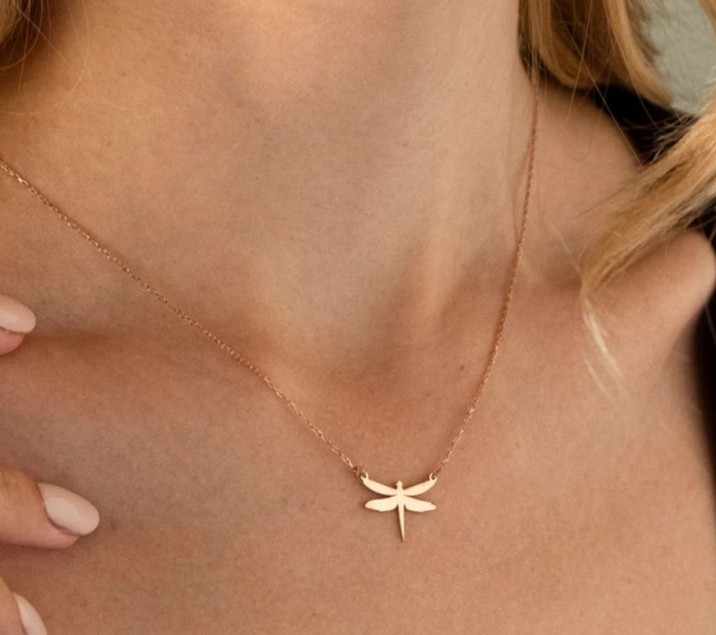 925 Sterling Silver Dragonfly Necklace