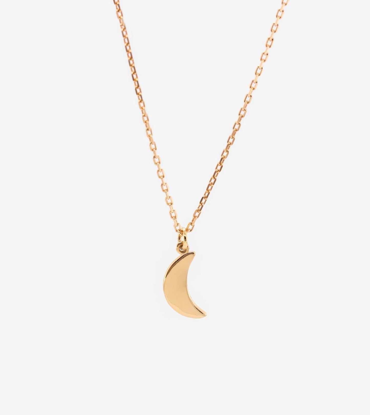 925 Sterling Silver Crescent Moon Necklace