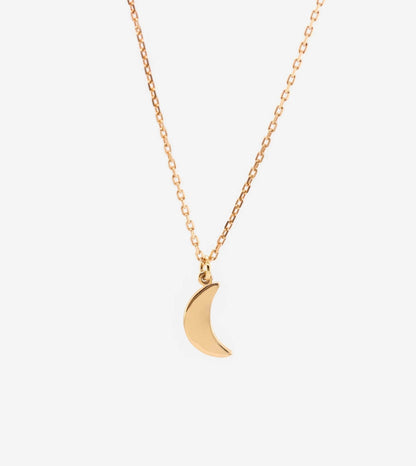925 Sterling Silver Crescent Moon Necklace