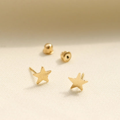 925 Sterling Silver Star Stud Double Earrings