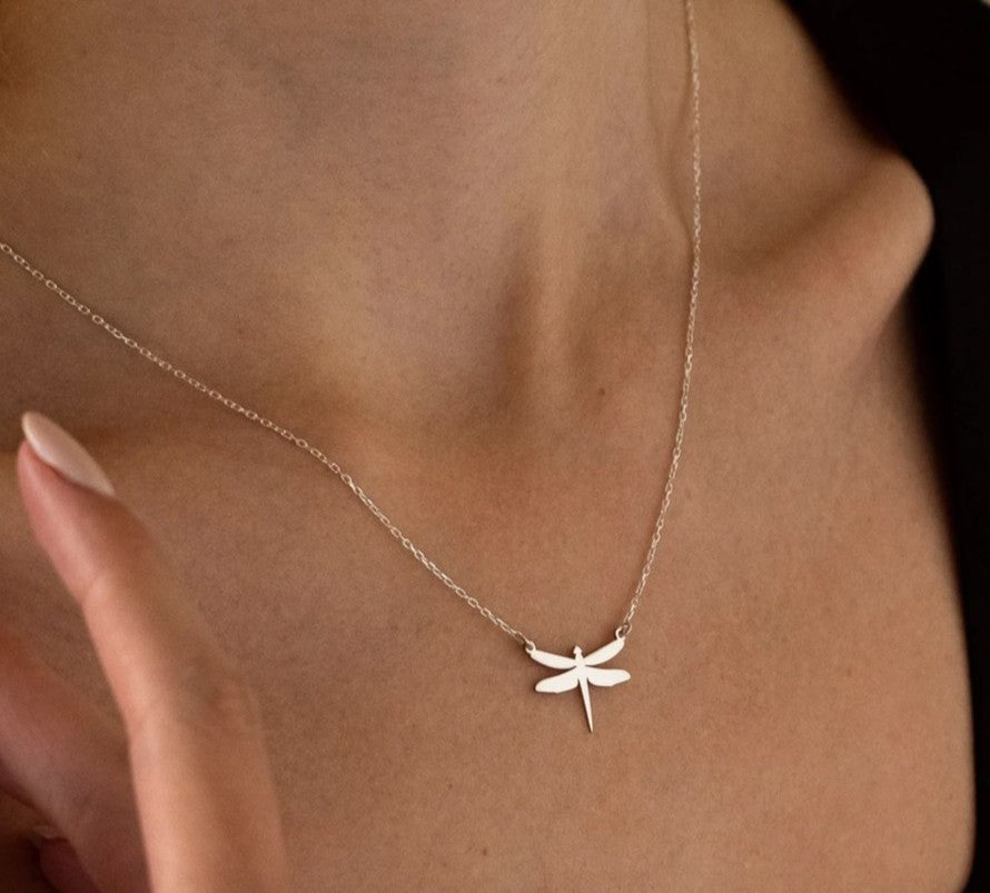 925 Sterling Silver Dragonfly Necklace