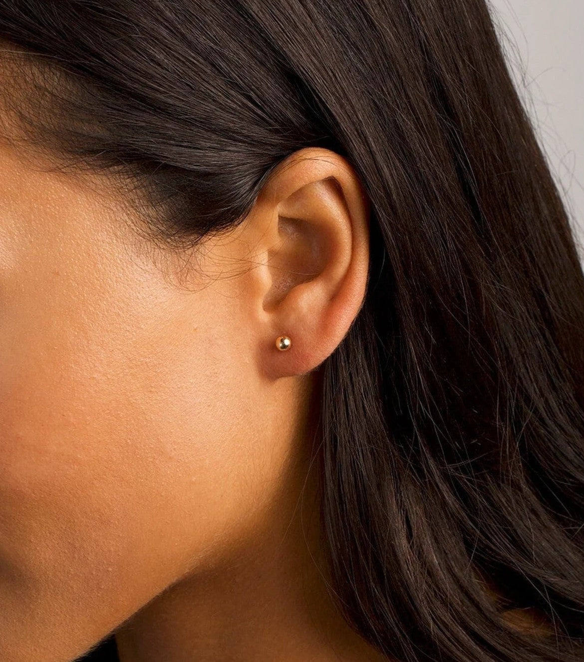 925K Sterling Silver Ball Stud Double Earrings