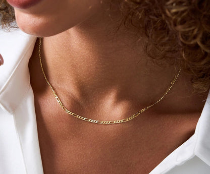 925 Sterling Silver Figaro Chain Necklace