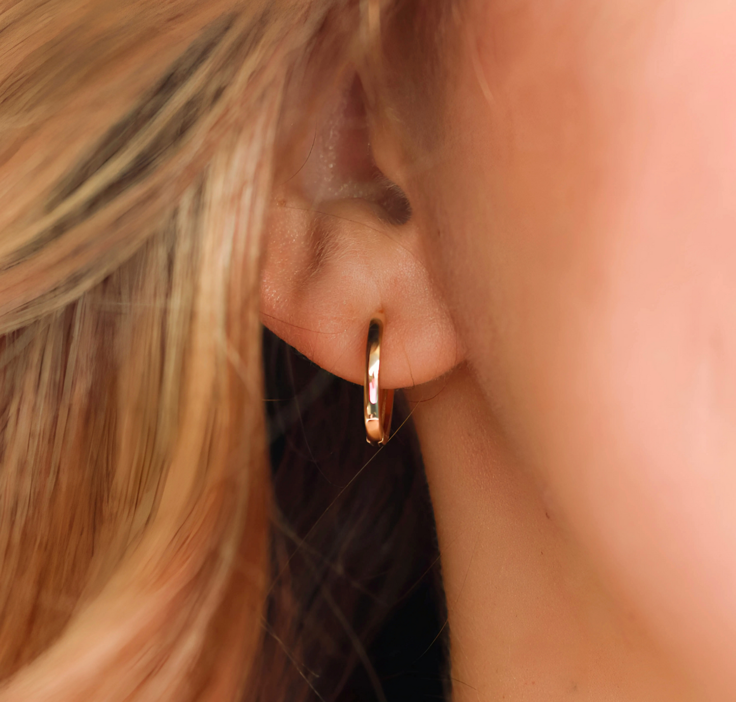 925 Sterling Silver Round Hoop Double Earrings