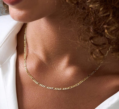 925 Sterling Silver Figaro Chain Necklace