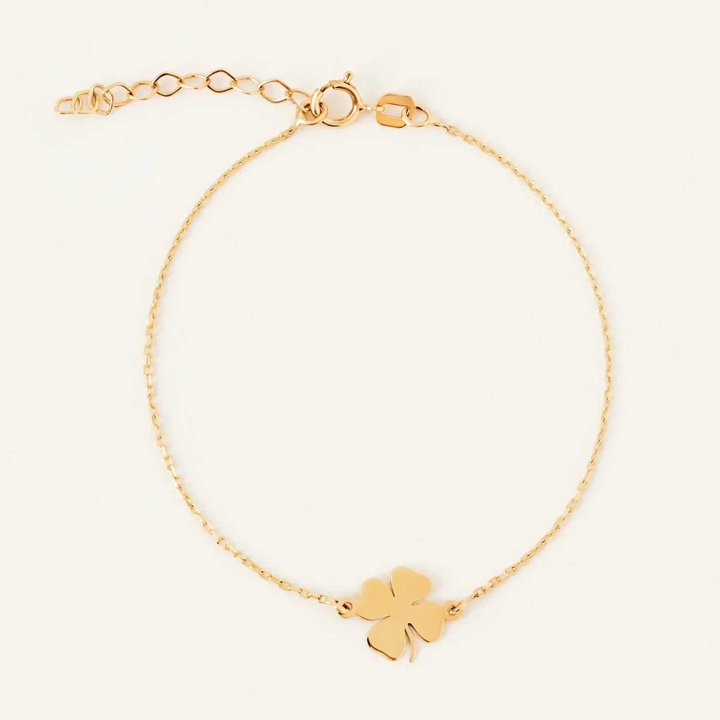 925 Sterling Silver Four-Leaf Clover Bracelet
