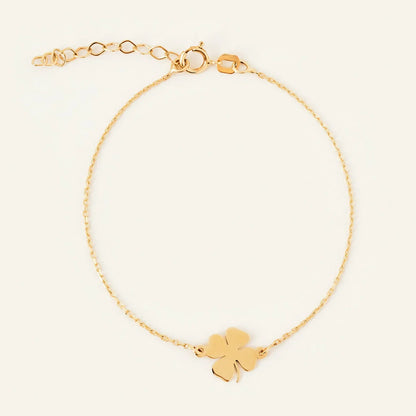 925 Sterling Silver Four-Leaf Clover Bracelet