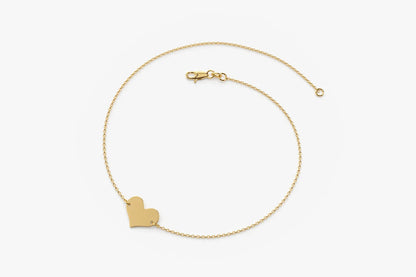925 Sterling Silver Elegant Heart Bracelet