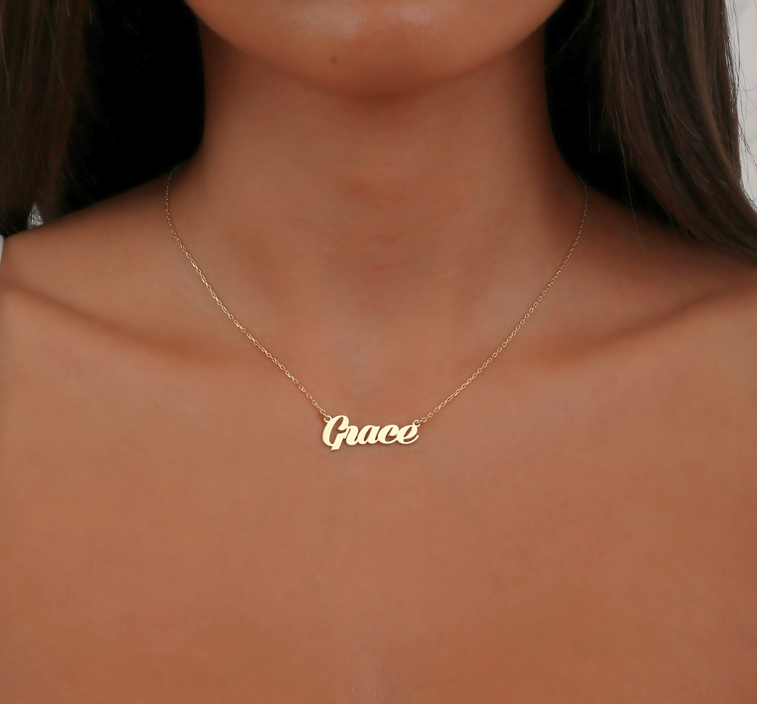 925 Sterling Silver Personalized Name Necklace