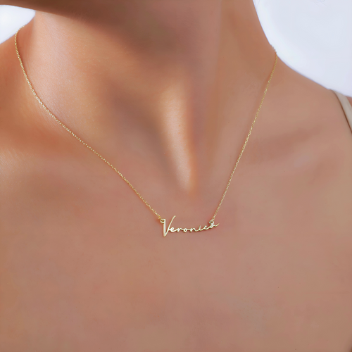925 Sterling Silver Personalized Script Name Necklace
