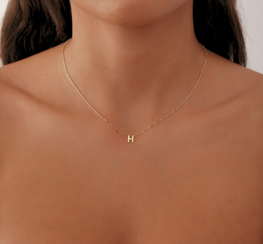925 Sterling Silver Personalized Letter Necklace