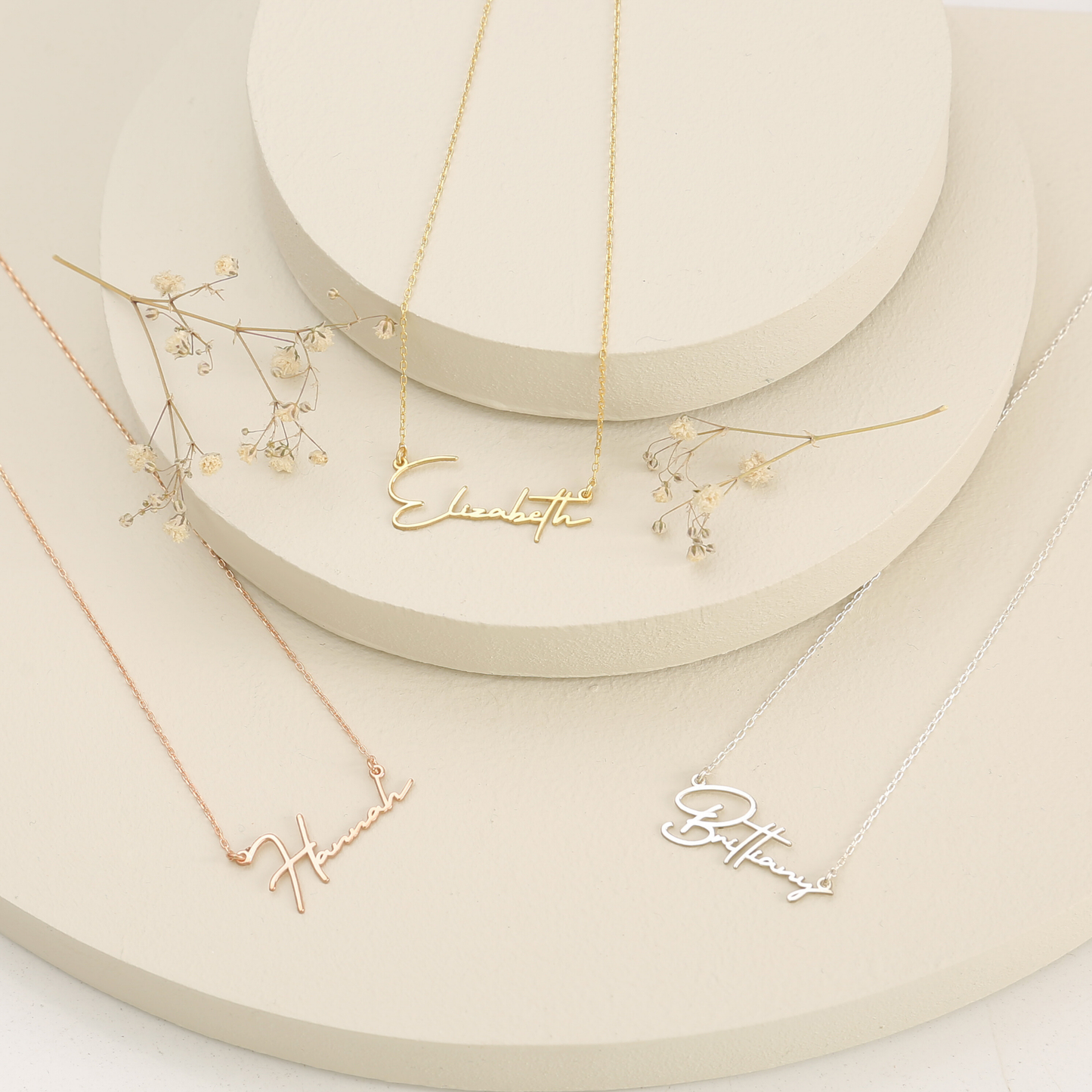 925K Sterling Silver Custom Name Necklace