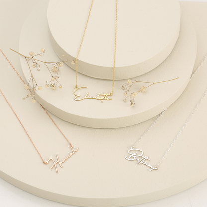 925K Sterling Silver Custom Name Necklace