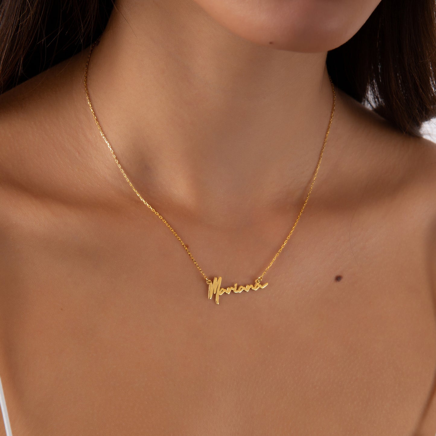 925 Sterling Silver Personalized Script Name Necklace