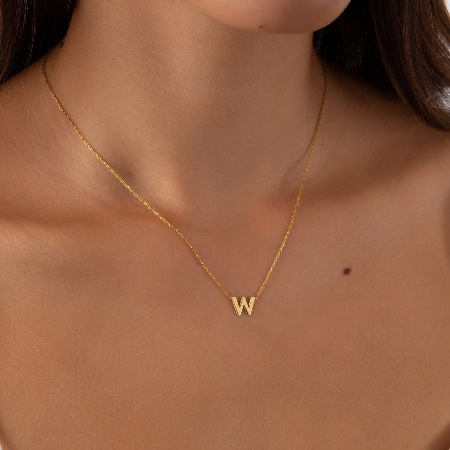 925 Sterling Silver Personalized Initial Necklace