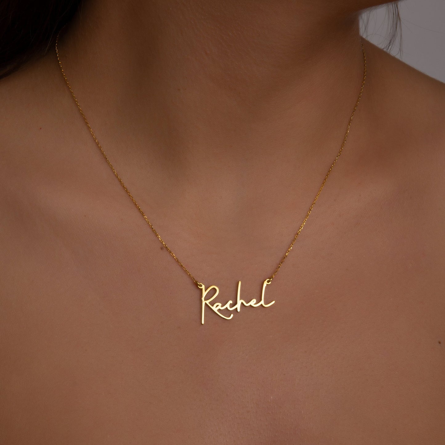 925 Sterling Silver Personalized Signature Name Necklace