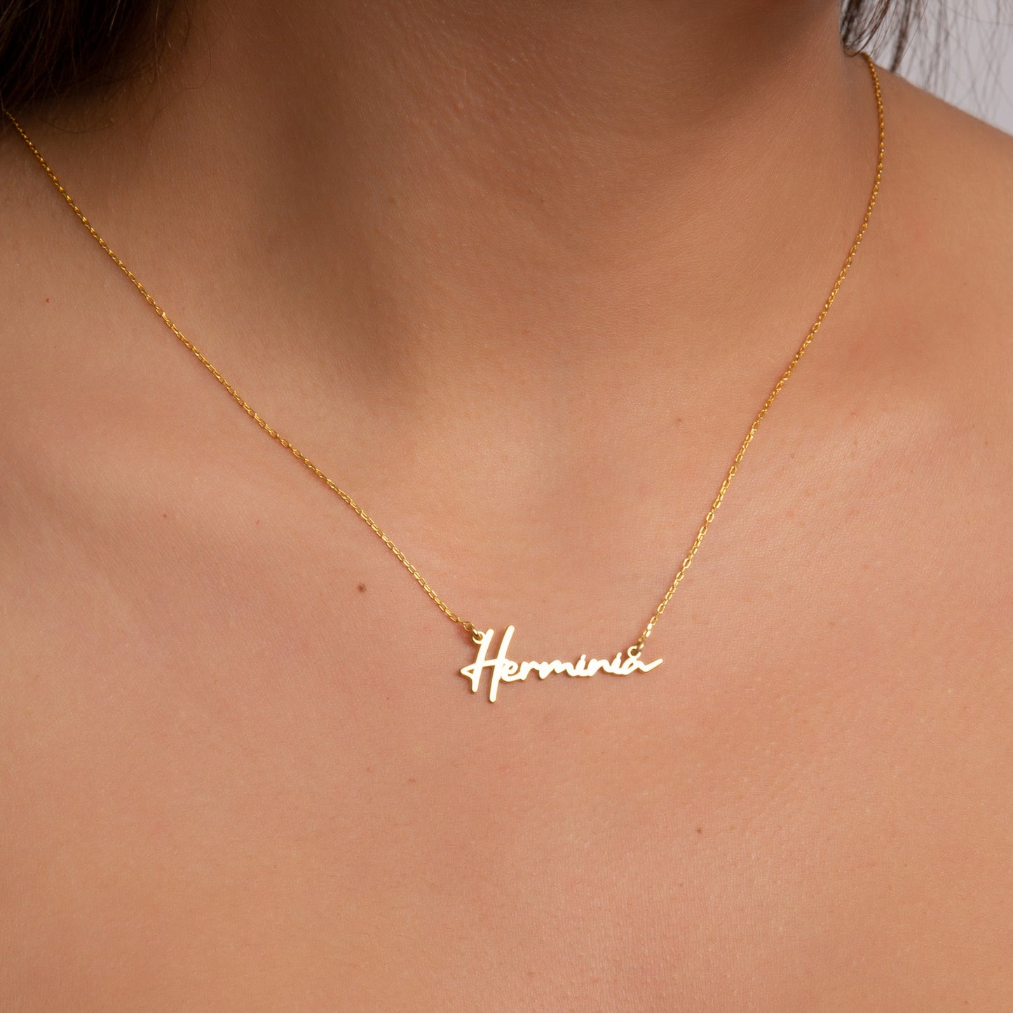 925 Sterling Silver Personalized Script Name Necklace