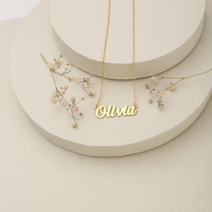 925K Sterling Silver Personalized Name Necklace