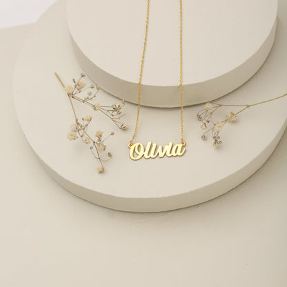 925K Sterling Silver Custom Name Necklace