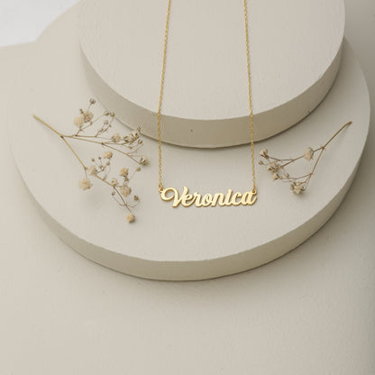 925K Sterling Silver Personalized Name Necklace