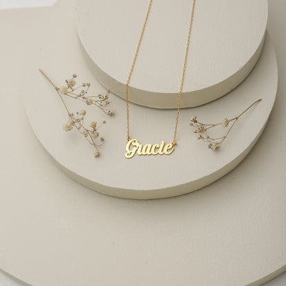 925K Sterling Silver Custom Name Necklace