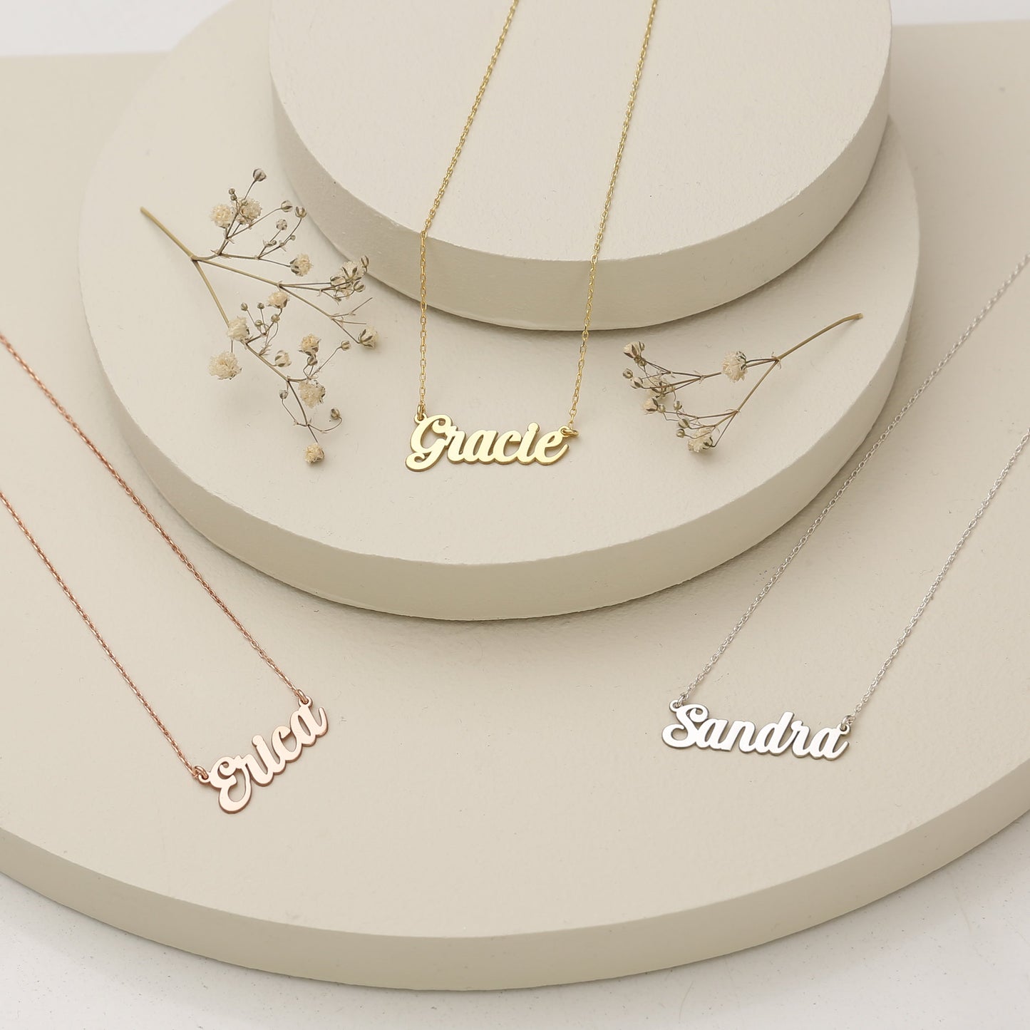 925K Sterling Silver Custom Name Necklace