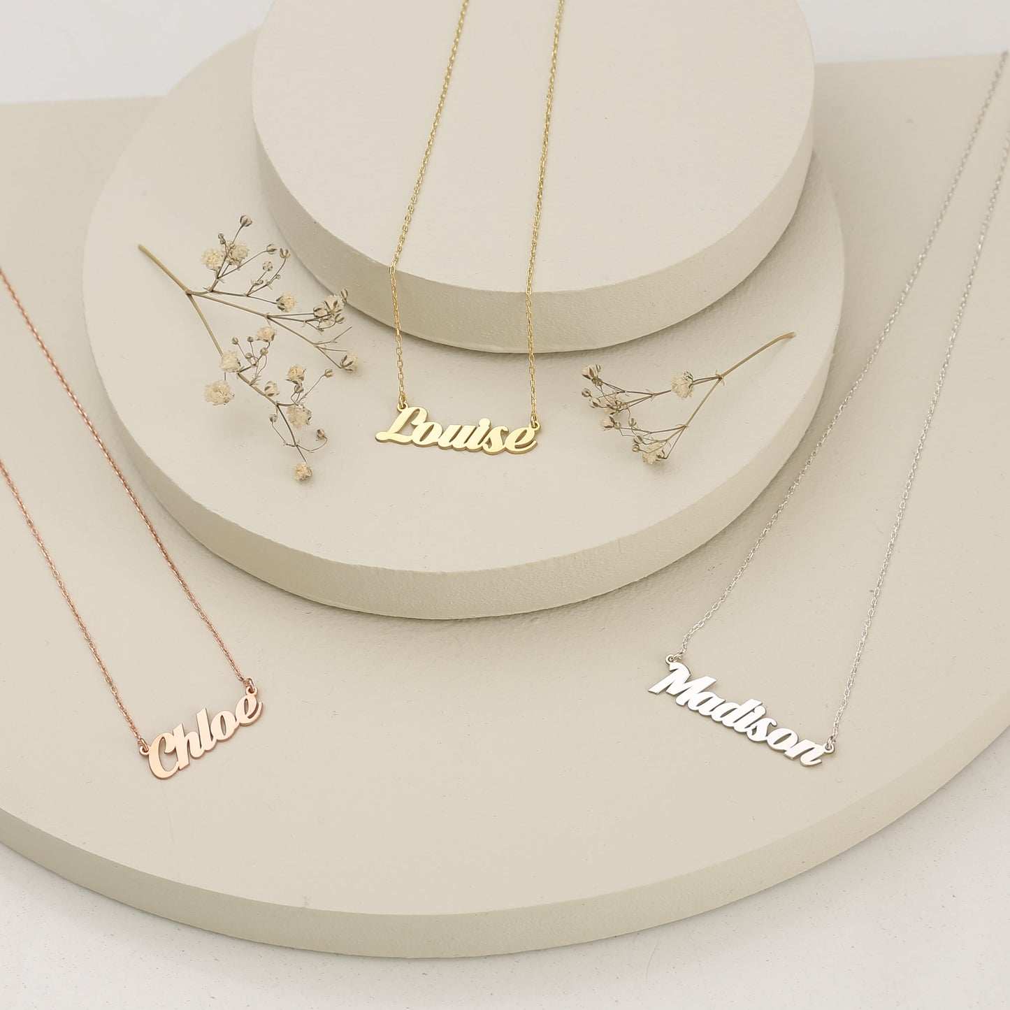 925 Sterling Silver Personalized Name Necklace