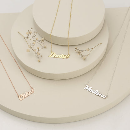 925 Sterling Silver Personalized Name Necklace