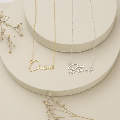 925K Sterling Silver Custom Name Necklace