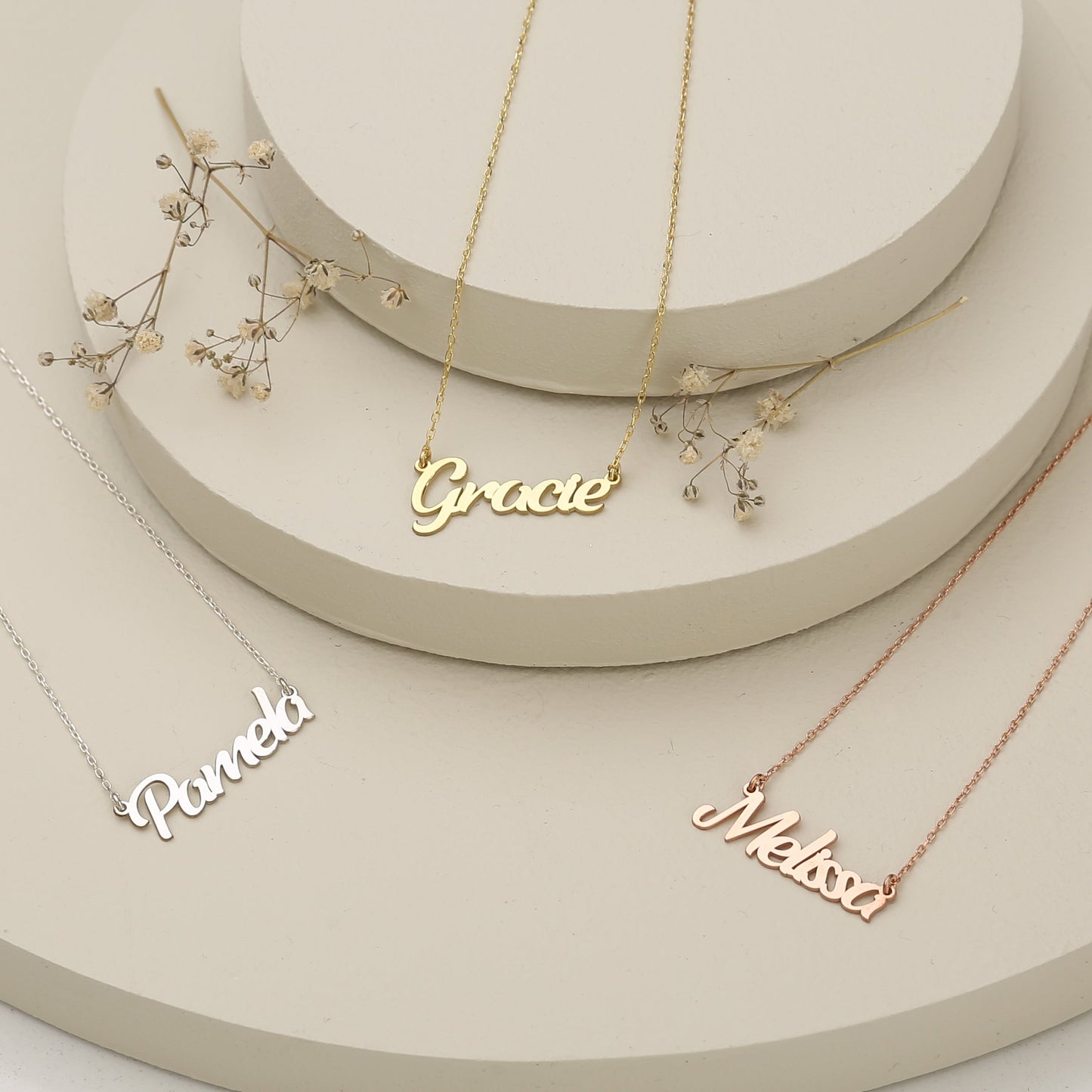 925K Sterling Silver Custom Name Necklace