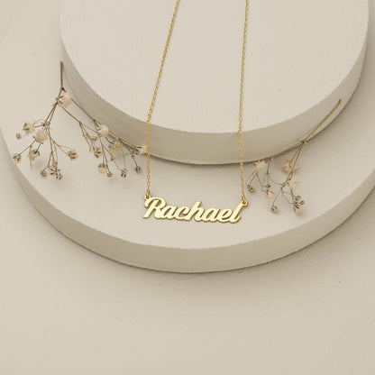 925 Sterling Silver Personalized Tiny Name Necklace