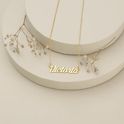 925 Sterling Silver Personalized Dainty Name Necklace