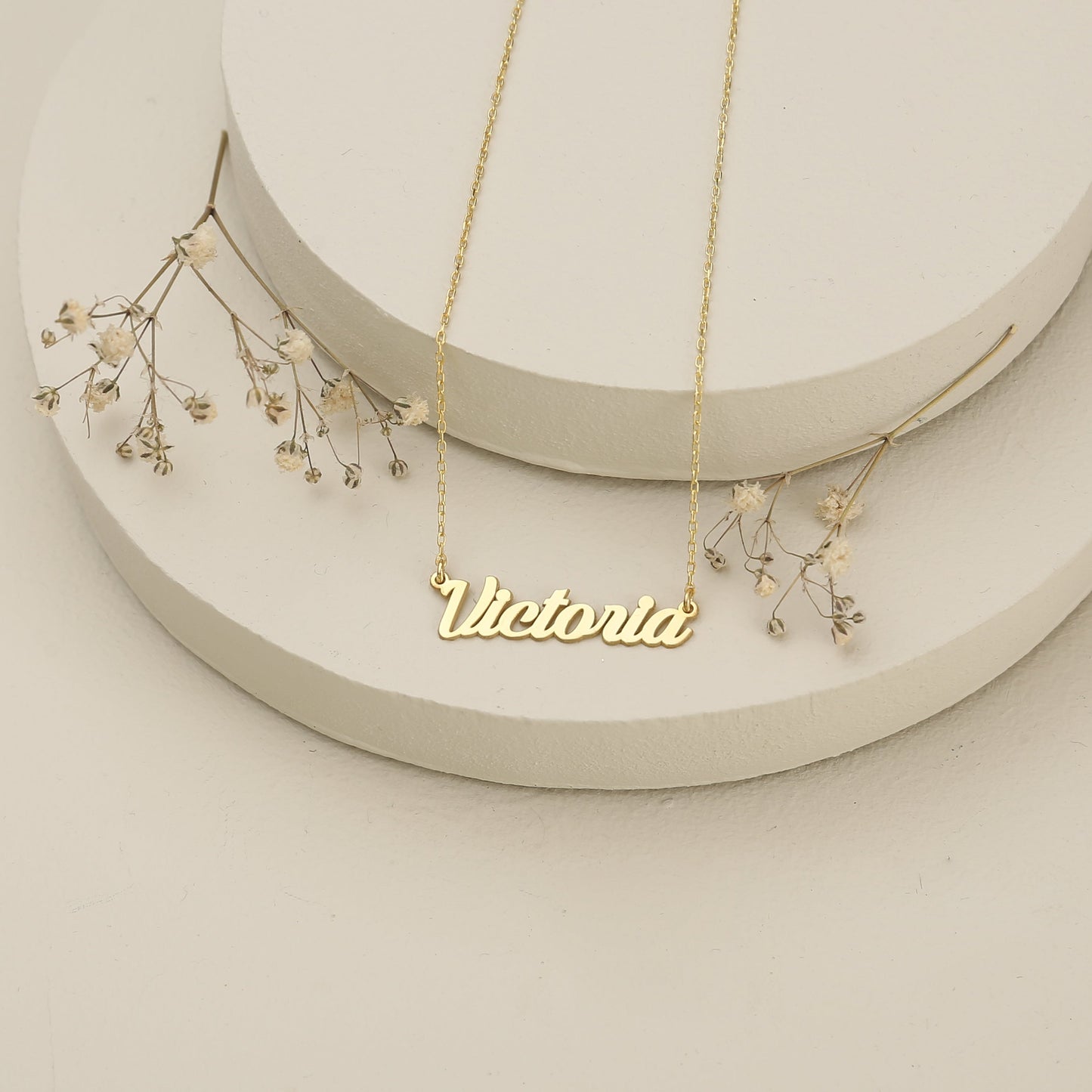 925 Sterling Silver Personalized Tiny Name Necklace