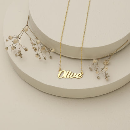 925 Sterling Silver Personalized Dainty Name Necklace