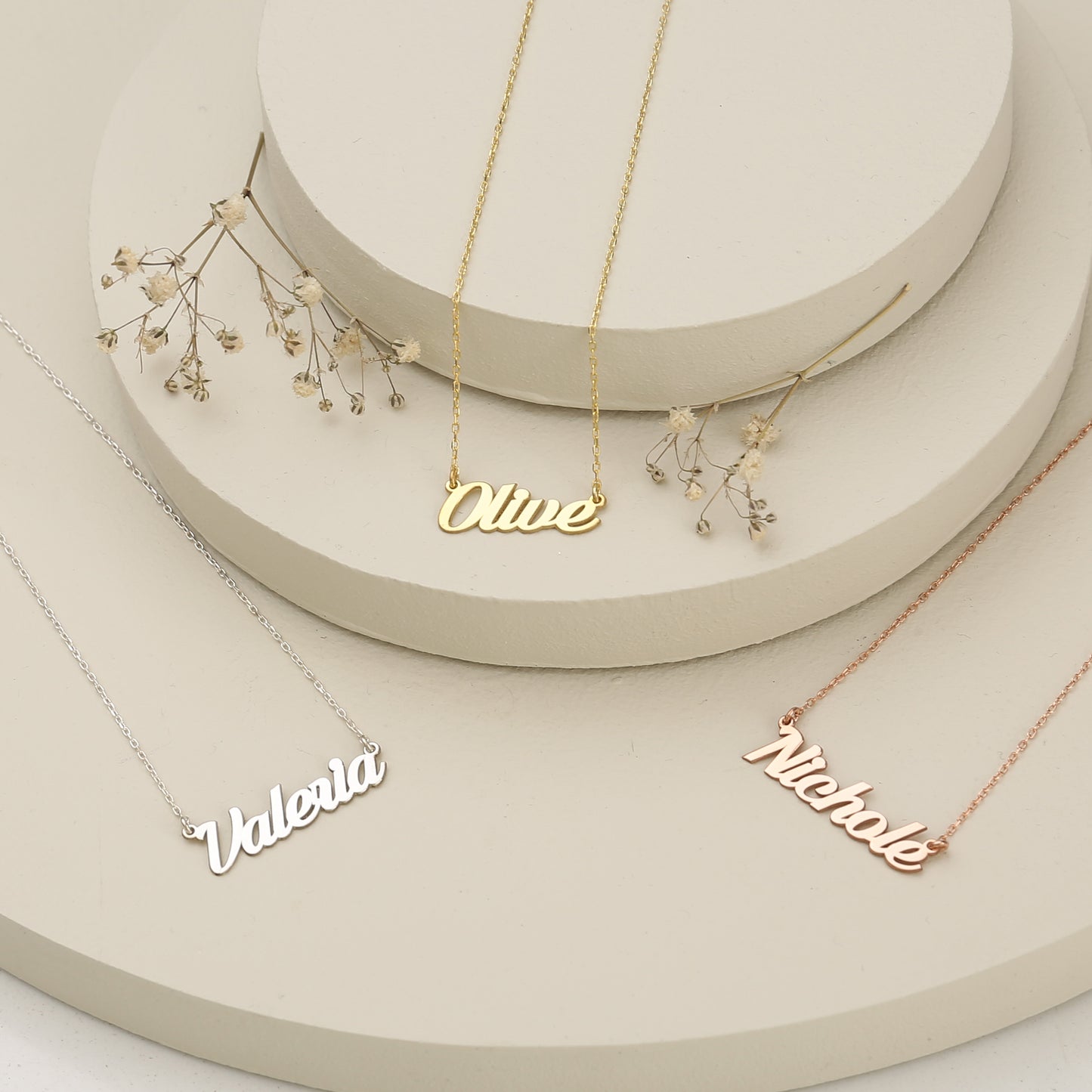 925 Sterling Silver Personalized Dainty Name Necklace