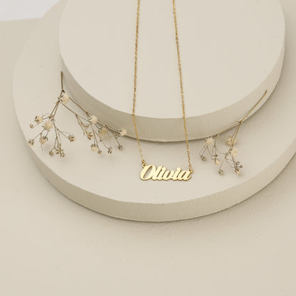 925K Sterling Silver Custom Name Necklace