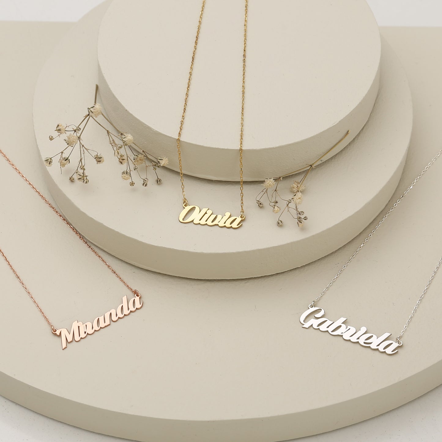925K Sterling Silver Custom Name Necklace