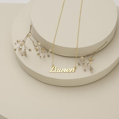925K Sterling Silver Custom Name Necklace
