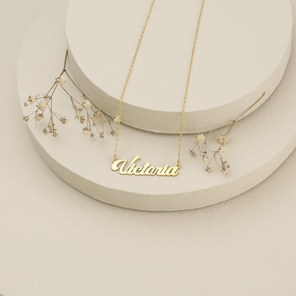 925K Sterling Silver Custom Name Necklace