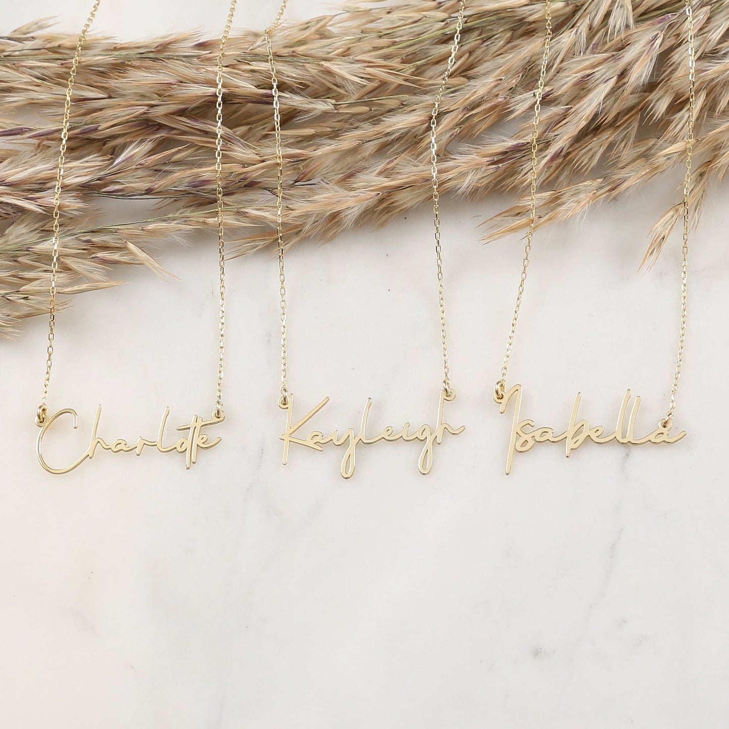 925 Sterling Silver Personalized Script Name Necklace